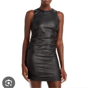 Steven Madden black faux leather dress